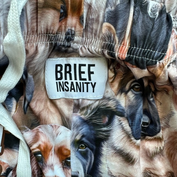 Women’s Brown and Black Dog Print Pajama Bottoms Lounge Pants NWOT - Picture 4 of 8